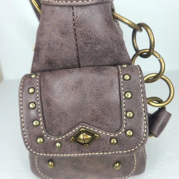 Montana West Azted Concealed Carry Satchel And Wallet‎ Set Coffee - Picture 2 of 10